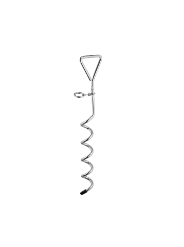 relaxdays 12x Spiralhering in Silber
