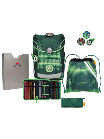 DerDieDas ErgoFlex Easy Schulranzen-Set in soccer green