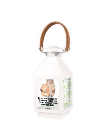 Mr. & Mrs. Panda Laterne Bären Liebe mit Spruch in Transparent