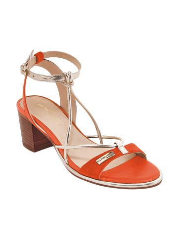 Les Tropéziennes par M Belarbi Sandalen mit Absatz aus Leder Lilonbuc Orange