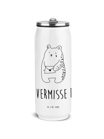 Mr. & Mrs. Panda Getränkedose Bär Vermissen mit Spruch in Weiß