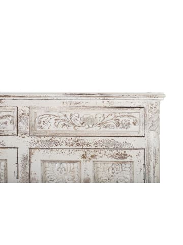 Giner y Colomer Weißes Sideboard aus rissigem Mangoholz in White
