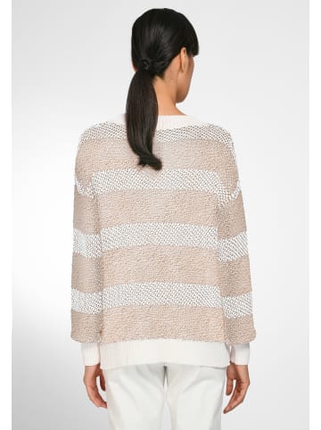 Basler Strick-V-Pullover Cotton in stone