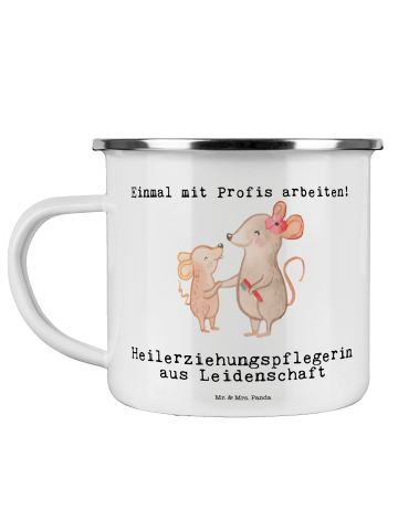 Mr. & Mrs. Panda Tasse Heilerziehungspflegerin Leidenschaft mit ... in Weiß