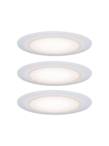 paulmann LED Einbaustrahler 3er Premium Set Suon dimmbar in satin-Ø: 90mm