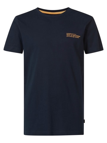 Petrol Industries T-Shirt mit Rückenaufdruck Coraluxe in Blau