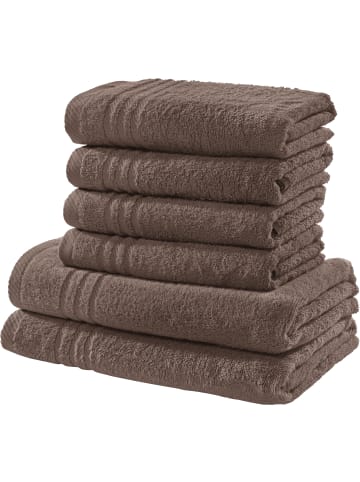 REDBEST Frottier Frottier-Set uni 6-tlg. New York in taupe