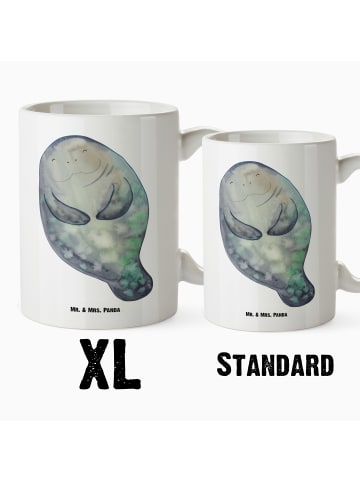 Mr. & Mrs. Panda Haferl Seekuh Happy ohne Spruch in Weiß