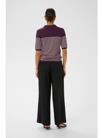 Kaffe Strickpullover KAlizza Regular fit in Backberry / Turtledove Stripe
