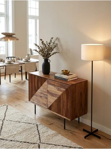 KADIMA DESIGN Sideboard | Sheesham/Metall, 100x71x40cm, 2 Türen