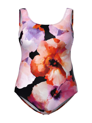 Ulla Popken Badeanzug in schwarz