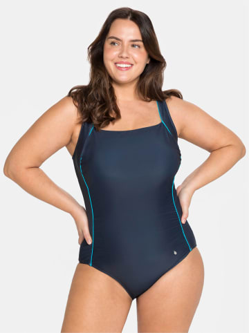 sheego Badeanzug in nachtblau