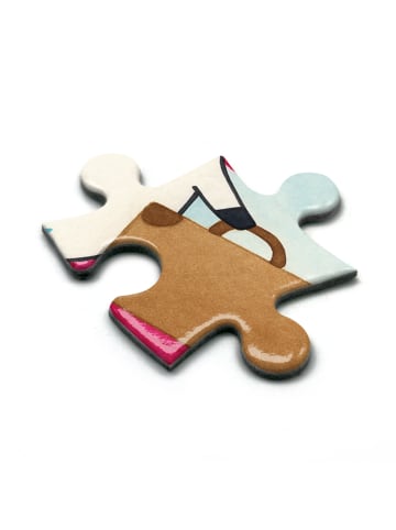 Mr. & Mrs. Panda Puzzle Einhorn Koffer Design mit Spruch in Weiß