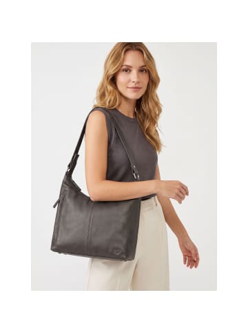 VLD VOi Leather Design Texas Schultertasche Leder 33 cm anthrazit
