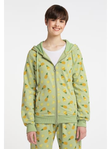 myMo Damen Sweatjacke in Hellgrün