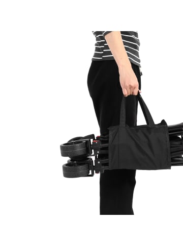 ABRIHOME Klappbarer Gartenwagen in Schwarz mit All Terrain Rädern und verstellbarem Griff