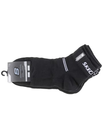 Skechers Skechers 5PPK Wm Mesh Ventilation Quarter Socks in Schwarz