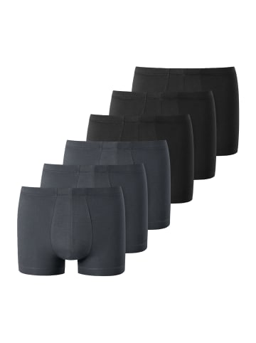 Schiesser Boxershorts Uncover in schwarz-grau