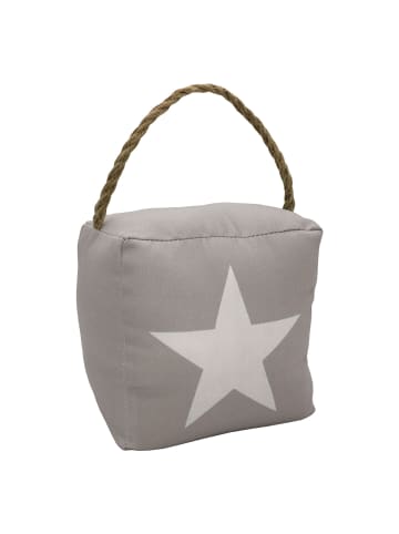 Geda Labels Türstopper Stern in Grau - 10x14x14cm