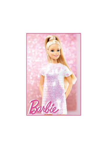 COFI 1453 Barbie Spielmatte Komfortabler Kinderzimmer-Teppich, 120x80 cm in Pink
