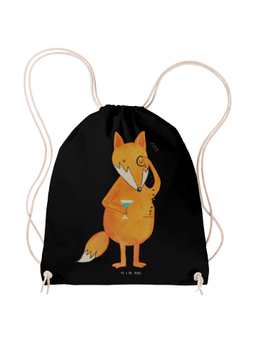 Mr. & Mrs. Panda Jutebeutel Fuchs Lord ohne Spruch in Schwarz