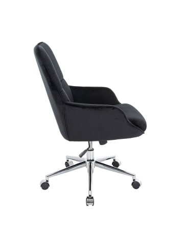 MCW Bürostuhl J64 mit Armlehne höhenverstellbar, Schwarz