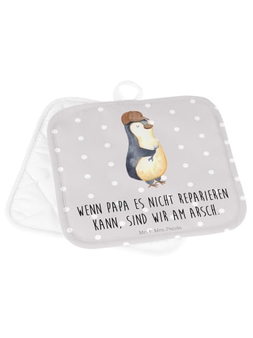 Mr. & Mrs. Panda Topflappen Wenn Papa es nicht reparieren kann, ... in Grau Pastell