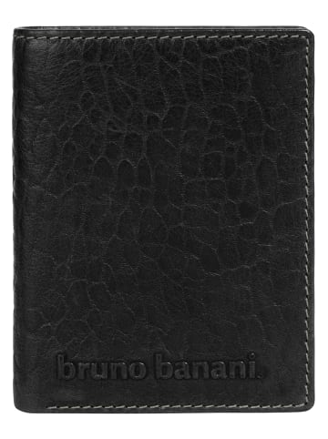 Bruno Banani Geldbörse echt Leder in schwarz