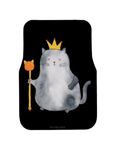 Mr. & Mrs. Panda Automatte Katze König ohne Spruch in Schwarz