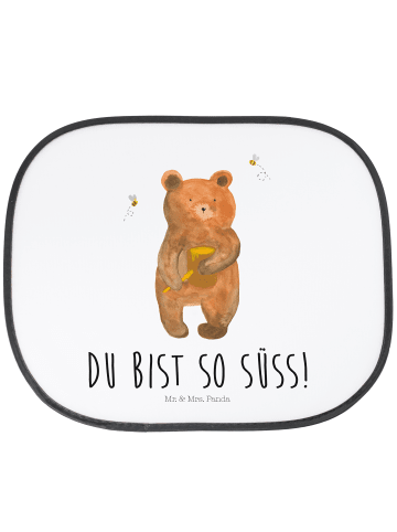 Mr. & Mrs. Panda Sonnenschutz für Autoscheiben Bär Honig mit Spruch in Weiß