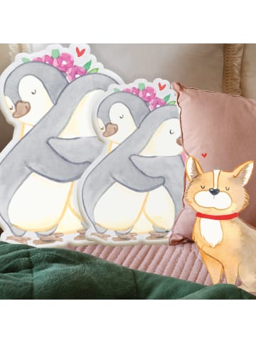 Mr. & Mrs. Panda Kuschelkissen Pinguine Kuscheln ohne Spruch in Weiß