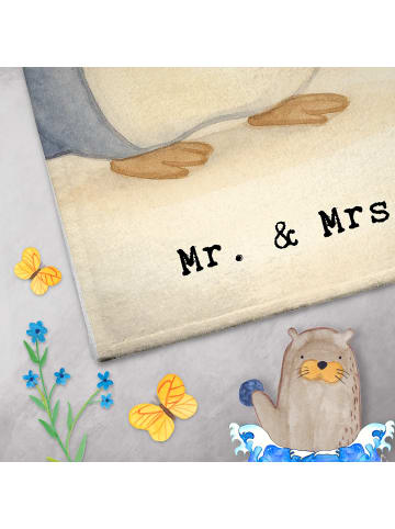 Mr. & Mrs. Panda Handtuch Augenoptiker Leidenschaft Design mit S... in Weiß