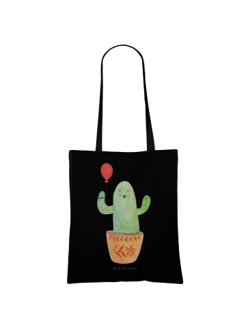 Mr. & Mrs. Panda Uni Tasche Kaktus Luftballon ohne Spruch in Schwarz