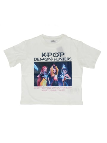 COFI 1453 KPop Demon Hunters Kinder T-Shirt Weiß aus Baumwolle mit großem in Weiß