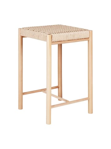 House Nordic Barhocker ABANO Holz mit geflochtener Sitzfläche