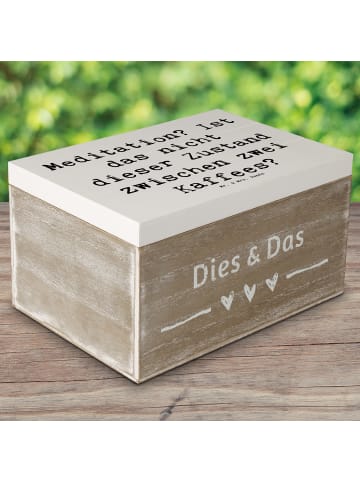 Mr. & Mrs. Panda Aufbewahrungsbox Spruch Innere Ruhe Kaffee mit ... in Weiß