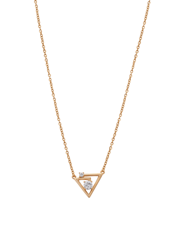 faina Women Chain Necklace in Rose Gold