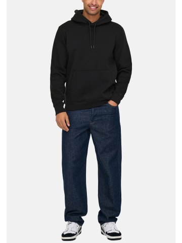 ONLY & SONS Sweatshirt / Hoodie Connor in Schwarz / rot