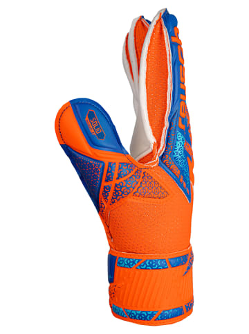 Reusch Torwarthandschuhe Finger Support Junior in 2290 shocking orange/blue