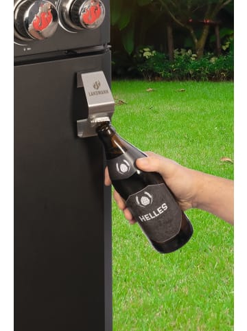 Landmann Flaschenöffner magnetisch Edelstahl Silber