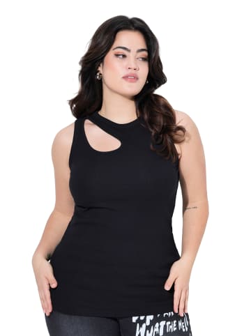 Angel of Style Strick-Top in schwarz