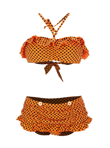 petit amour Umstandsbikini "CARLOTTA" in Orange