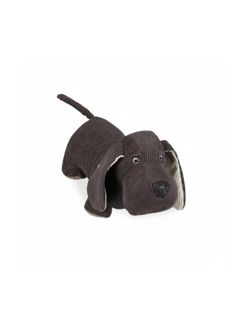 relaxdays Türstopper "Hund" in Braun - (B)32 x (H)14 x (T)14 cm