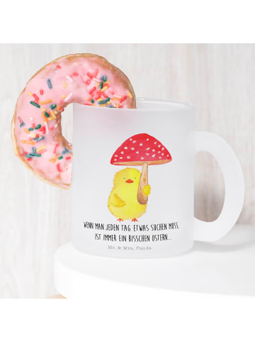 Mr. & Mrs. Panda Kaffeetasse Küken Fliegenpilz mit Spruch in Transparent