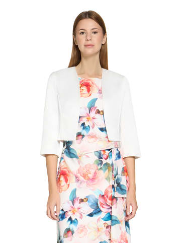 Vera Mont Bolero-Jacke mit Kellerfalten in Rohweiß