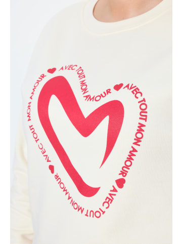 MIAMODA Sweatshirt in kreide