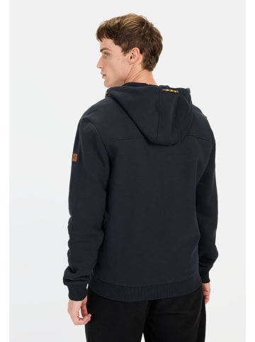 Camel Active Sweatjacke aus einem Organic Cotton Mix in Nachtblau