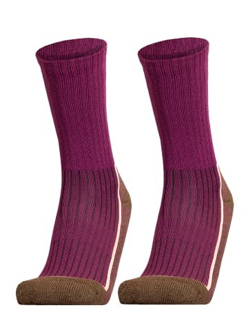 UphillSport Wander-Socke 'SAANA' 2er Pack in Purple