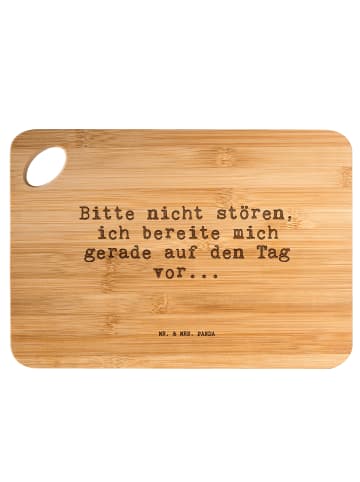 Mr. & Mrs. Panda Holzbrett Bitte nicht stören, ich... mit Spruch in Braun