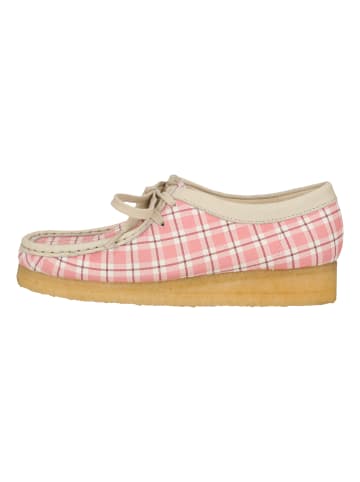 Clarks Schnürschuhe Wallebee in 5342E Pink Check